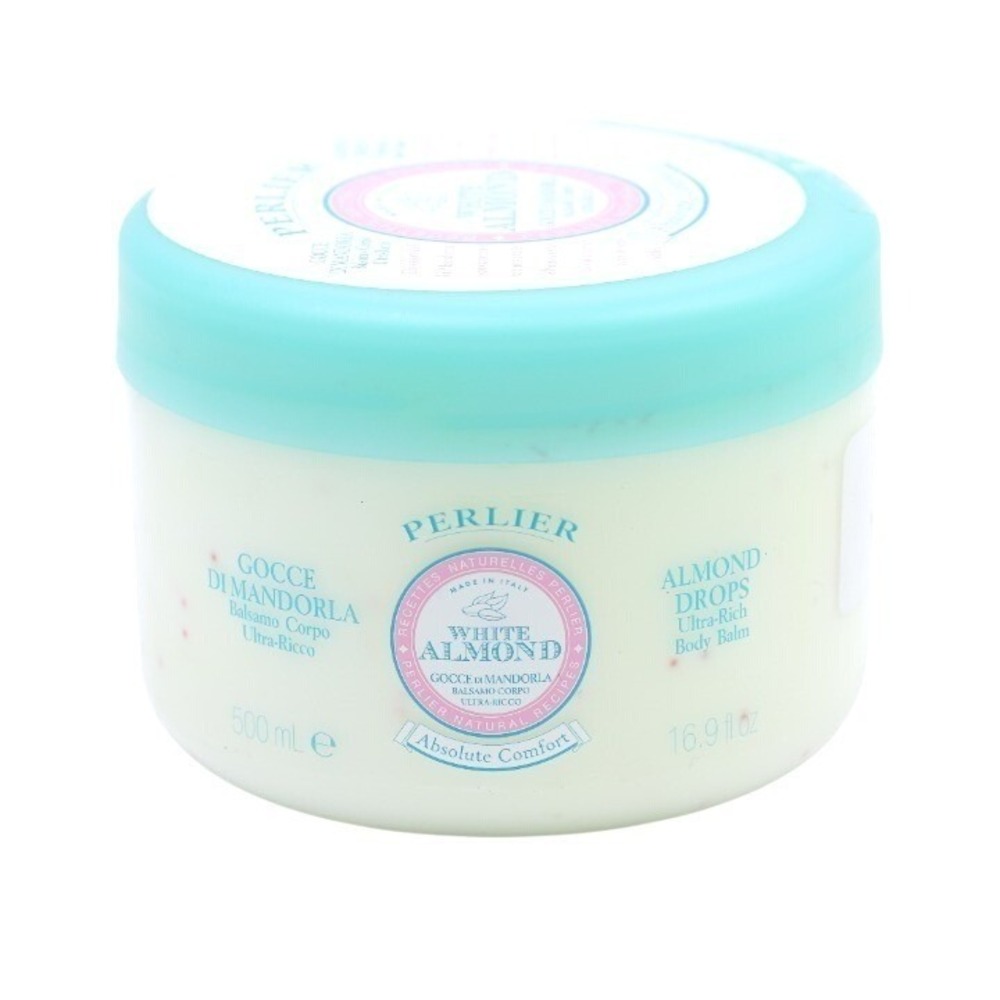 Perlier - White Almond - Ultra Rich Drops Body Cream - 500 ml / 16.9 oz - SEALED